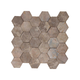 Parquet HEXAGON light brown 30×30