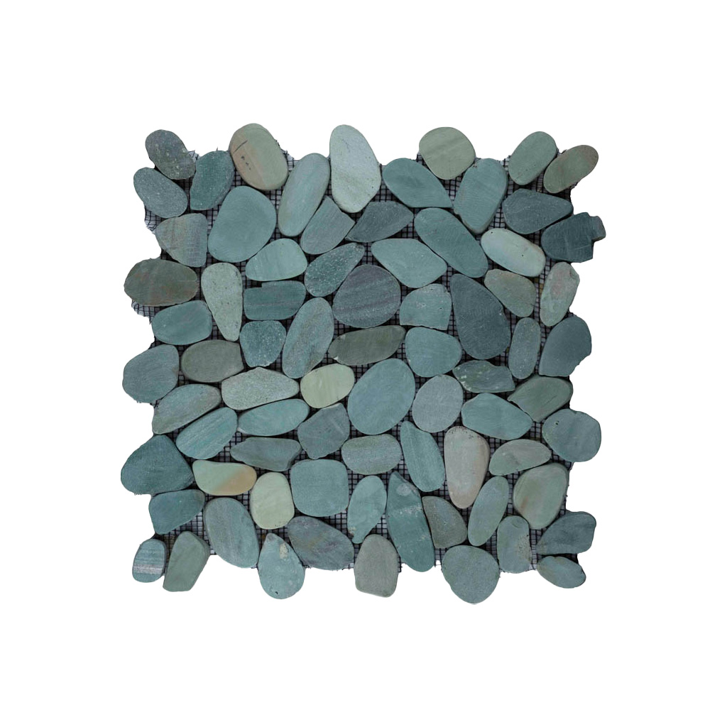 Riverstone pebble flat kiezelvloer groen