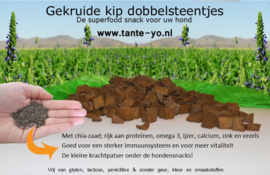 Gekruide kip dobbelsteentjes met Chia-zaad