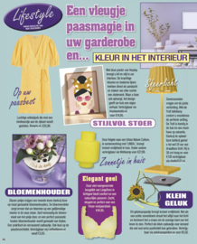 Gelukszonnebloem in tijdschrift de Party 16 - 2025