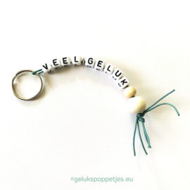 Naturel gelukspoppetjes sleutelhanger