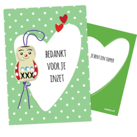 Gratis goede doel gelukshangertje voor een ander