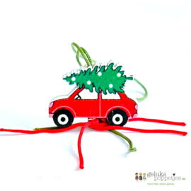 Geluks kerstauto