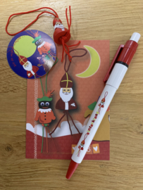 Sinterklaas gelukspoppetjes pen