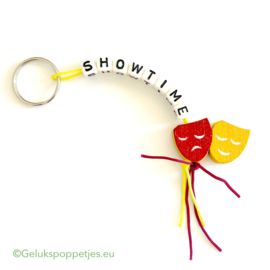 Showtime gelukspoppetje sleutelhanger