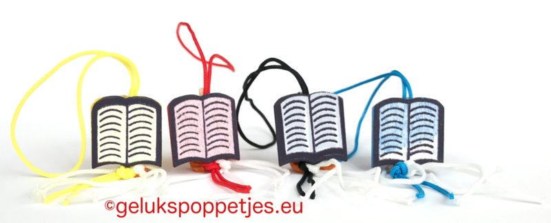 Thanks sleutelhanger met geluksboekje