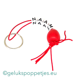 Naam sleutelhanger met geluksfruitje