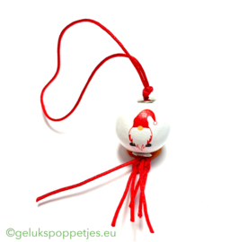 Schattige kerstman gelukspoppetje