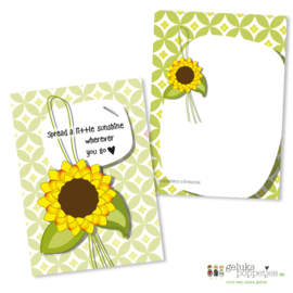 Spead a little sunshine gelukskaartje