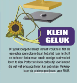 Gelukszonnebloem in tijdschrift de Party 16 - 2025