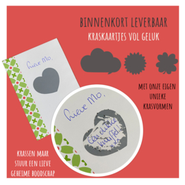 Krasstickers voor gelukspoppetjes kaartjes