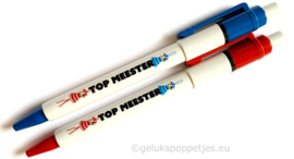 Top meester gelukspoppetjes pen