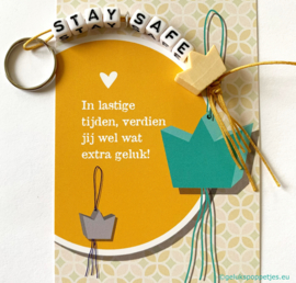 "Stay safe" gelukspoppetjes giftset