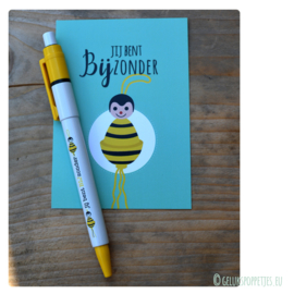 BEE-happy gelukspoppetjes sleutelhanger met bijtje