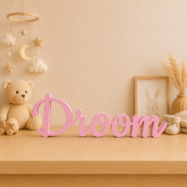 Droom – 3D-geprinte woorddecoratie