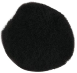 Pompon 2 cm / wit of zwart