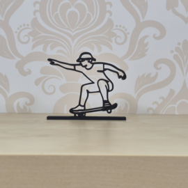 3D-Geprint Skateboarder Beeld – 125 x 107 x 20 mm – PLA