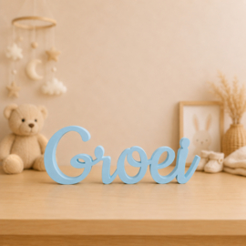 Groei – 3D-geprinte woorddecoratie