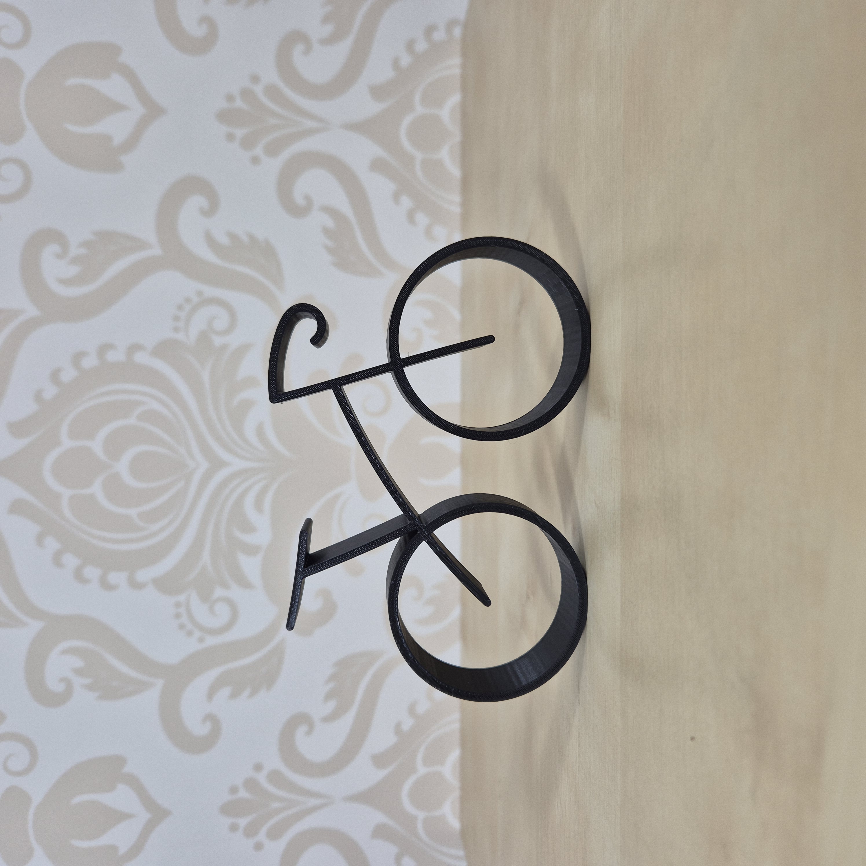 Minimalistisch 3D geprint fietsbeeldje – Modern decor | Cadeau voor wielerliefhebbers | Fiets interieurdecoratie
