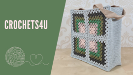 Leren haken: Gehaakte Tas met Mitred Granny Square - Tutorial