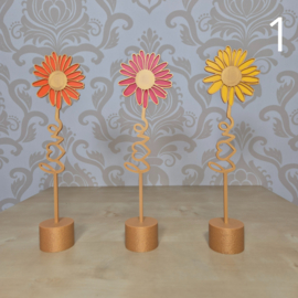 3D Geprinte Bloem – love in stam - Decoratieve Bloem voor Boeket, Bladwijzer of Plantenbak