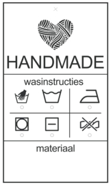 Label "handmade" om te printen