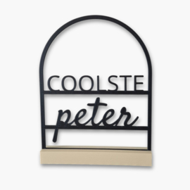 Quote in boog – “Coolste peter”