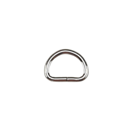 D-Ring 12mm - zilver kleur