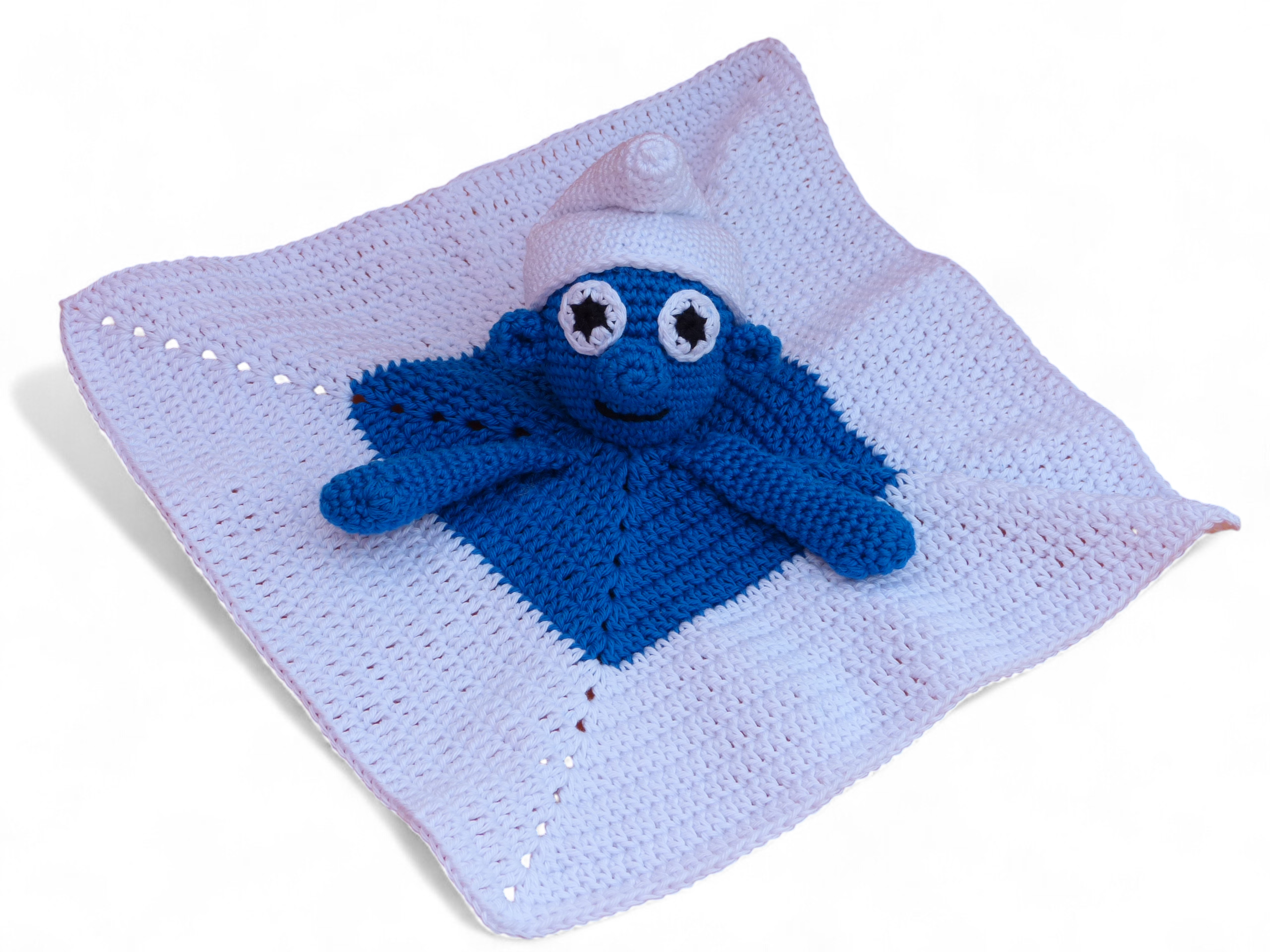 haakpatroon knuffeldoekje (smurf)