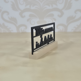"Mijn mama is de liefste" – 3D geprinte quote – minimalistische decoratie