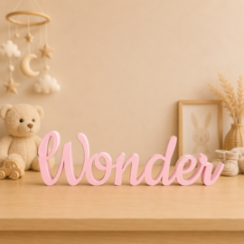 Wonder – 3D-geprinte woorddecoratie