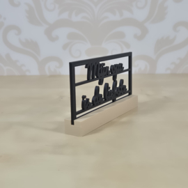 "Mijn opa is de liefste" – 3D geprinte quote – minimalistische decoratie