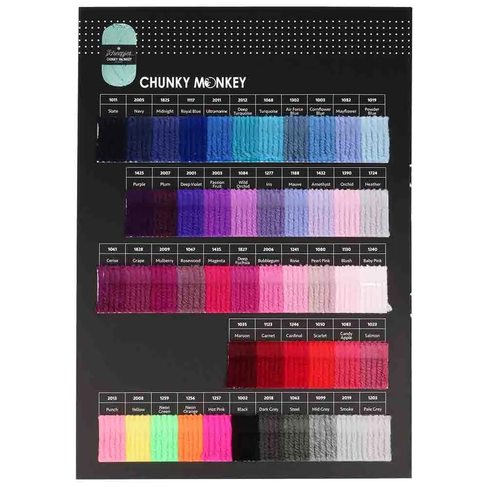 Staalkaart Scheepjes Chunky Monkey