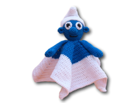 haakpatroon knuffeldoekje (smurf)