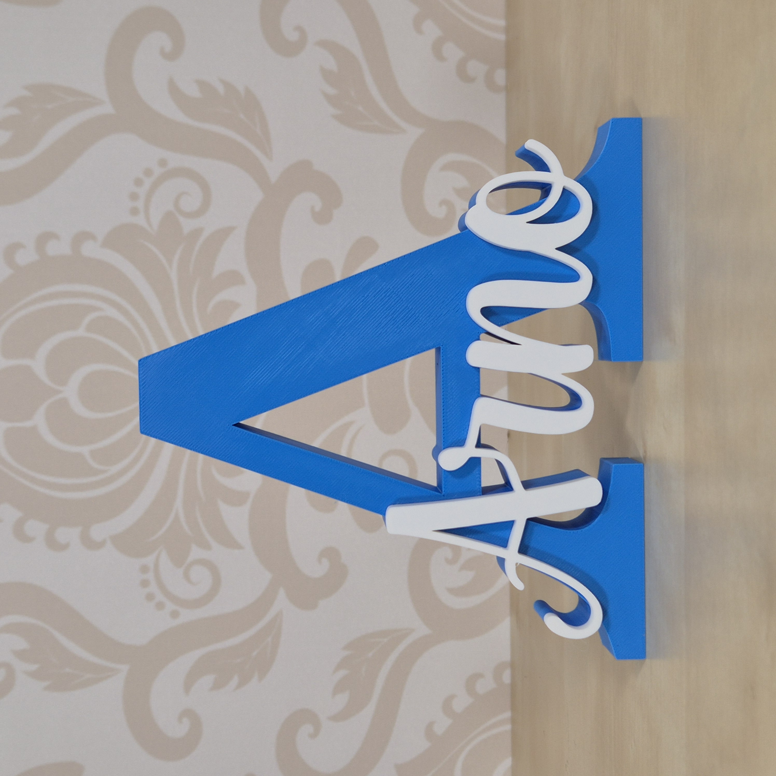 3D-geprinte decoratieletter met naam – gepersonaliseerd cadeau