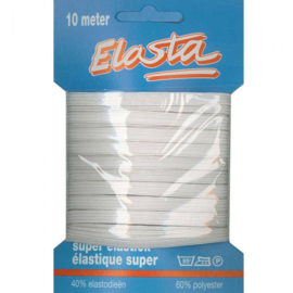 Elasta super elastiek 8mm wit - 10 meter