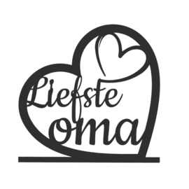 Quote in hart – “Liefste oma”