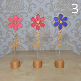 3D Geprinte Bloem – love in stam - Decoratieve Bloem voor Boeket, Bladwijzer of Plantenbak