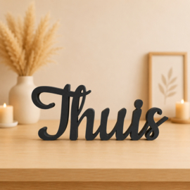 Thuis – 3D-geprinte woorddecoratie