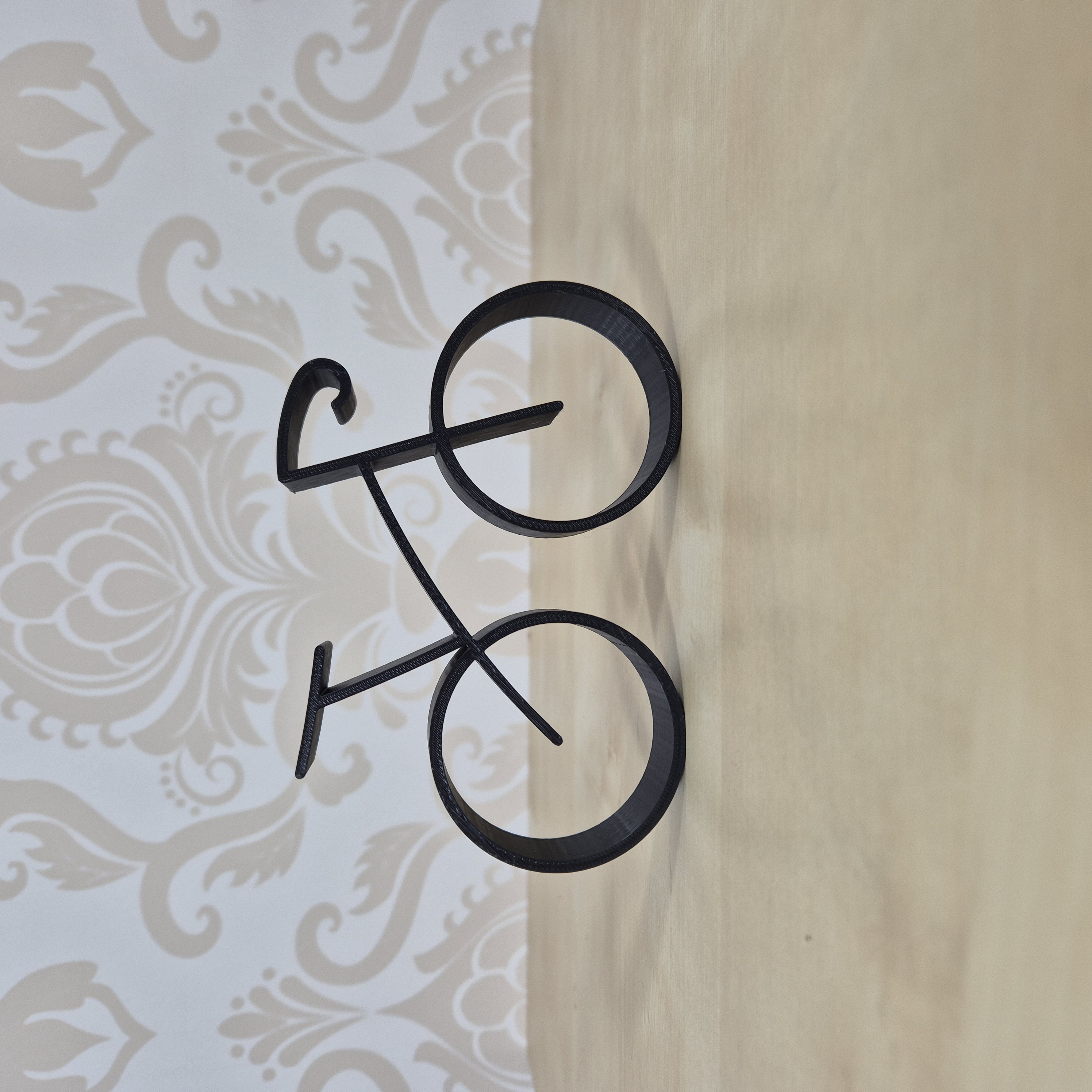 Minimalistisch 3D geprint fietsbeeldje – Modern decor | Cadeau voor wielerliefhebbers | Fiets interieurdecoratie