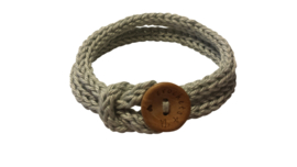 Gratis patroon punnik armband met knoopje