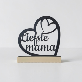 Quote in hart – “Liefste mama”