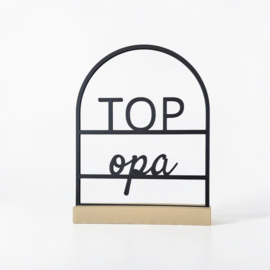 Quote in boog – “Top opa”