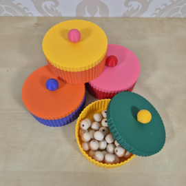 3D-geprint opbergdoosje – Personaliseerbare kleuren – Handige kleine bewaardoos - 10 cm x 4,5 cm