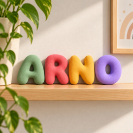 3D Bubble Letters – Gepersonaliseerde 3D-geprinte letters in 36 kleuren