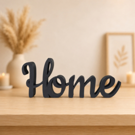Home – 3D-geprinte woorddecoratie