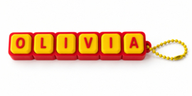 Gepersonaliseerde Clicker met Naam – 3D-geprint en Zelf Samen te Stellen