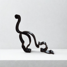 Minimalistische 3D-geprinte Kat – Moderne Decoratie