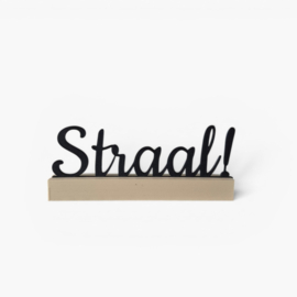 "Straal" – 3D geprinte quote – minimalistische decoratie