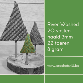 Gratis haakpatroon kerstboom op stokje / boomschijf